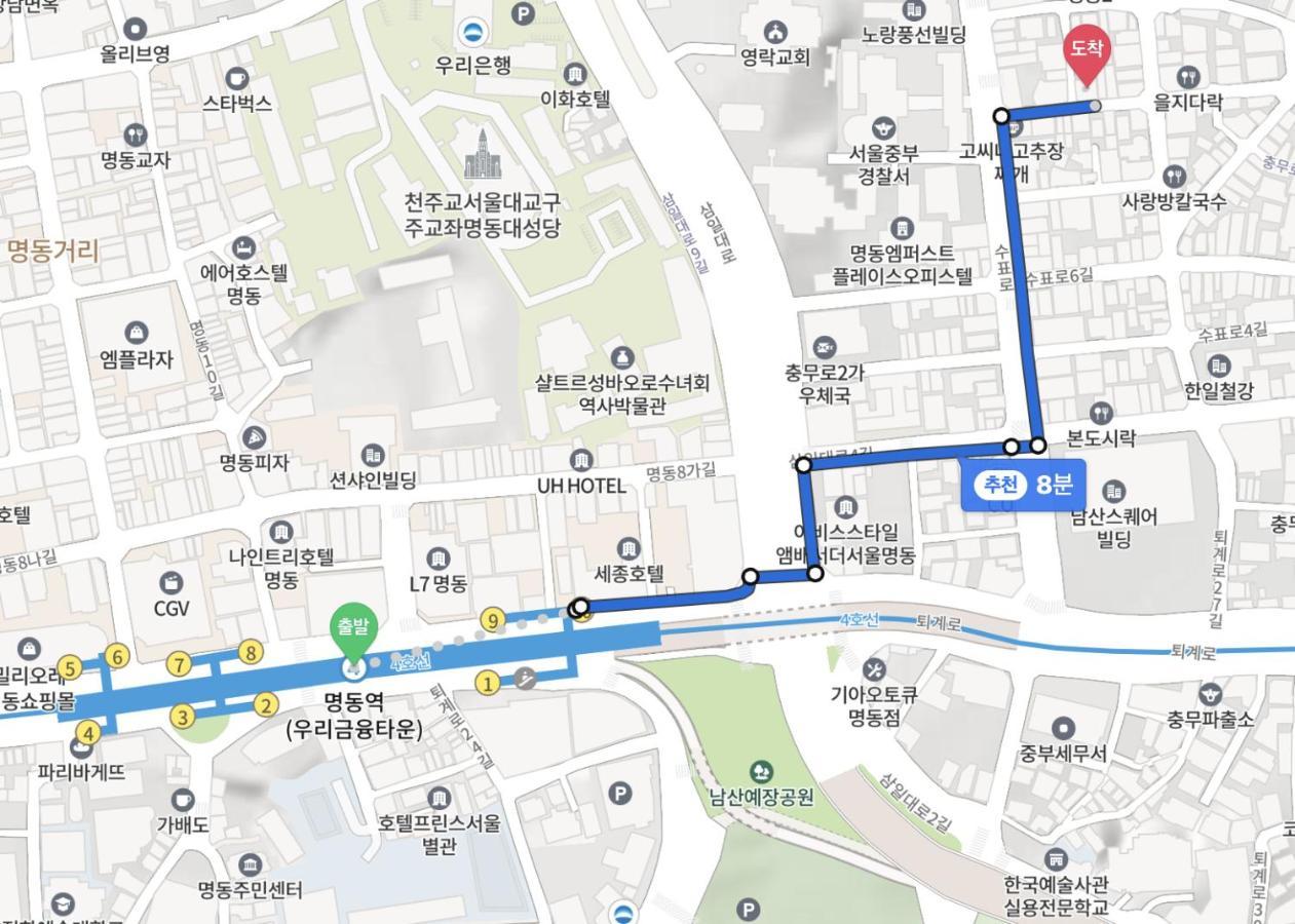 Arte Premium Oneroomtel Myeongdong Seoul Exterior photo